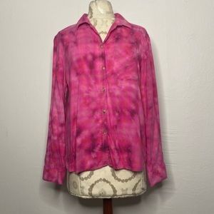 American Eagle Outfitters Bleach Plaid Flannel Top